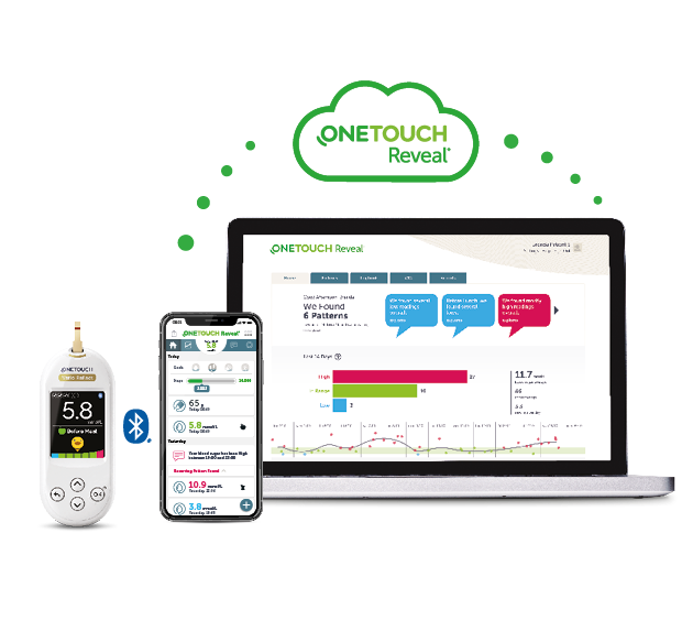 OneTouch Reveal® mobile app capabilities