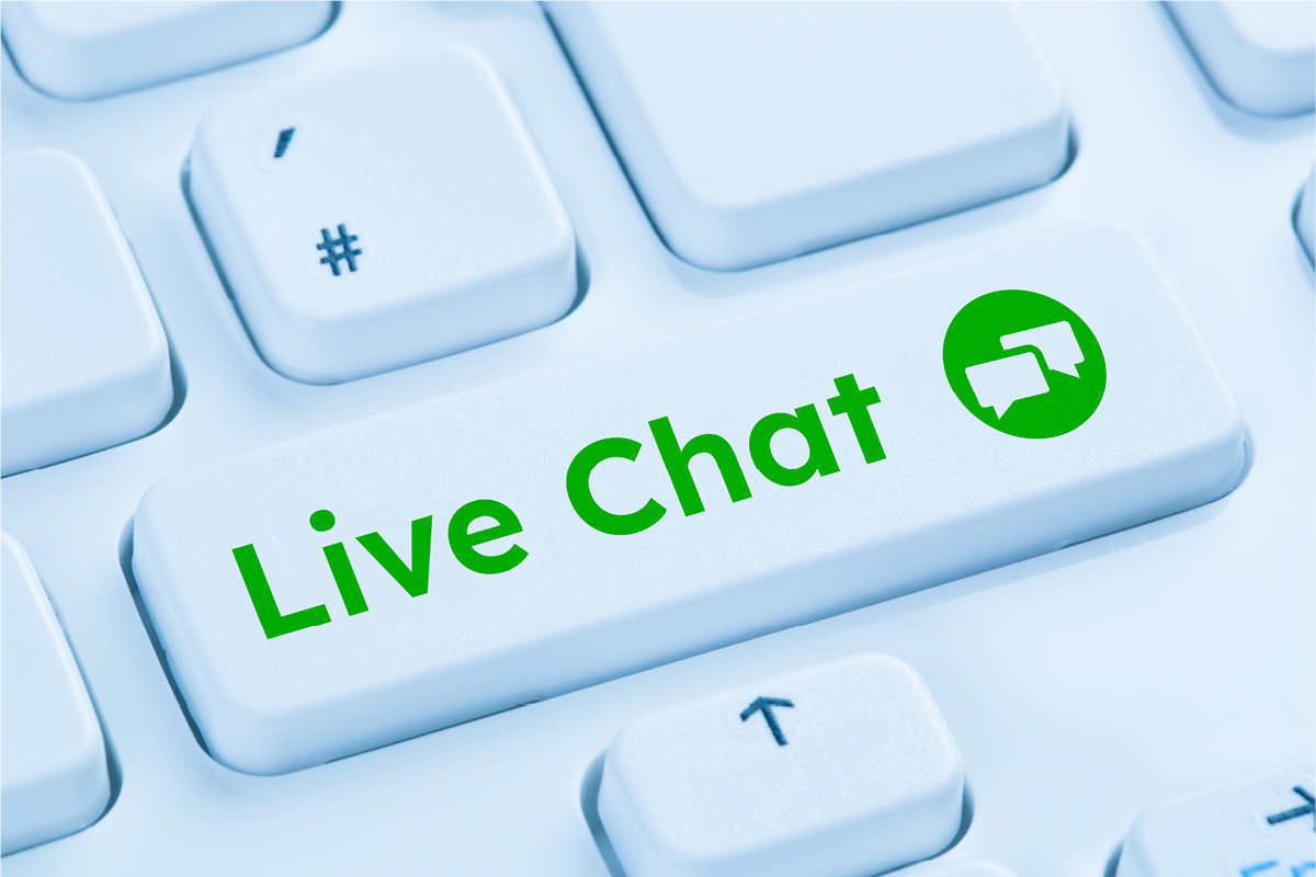 Get support from our Customer Care team via Live Chat during our regular business hours