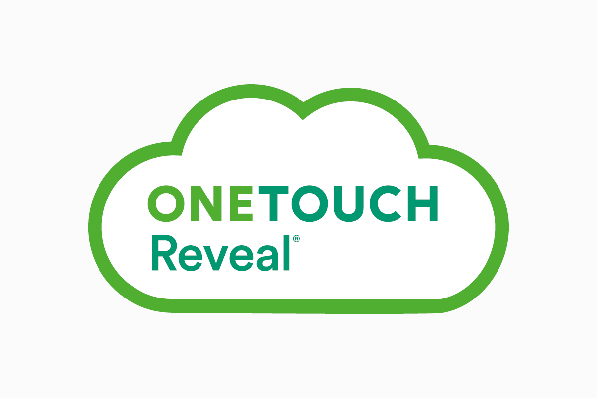 The OneTouch Reveal<sup>®</sup> mobile app turns blood sugar results from your connected OneTouch<sup>®</sup> meter into personalized reports and displays information on a mobile phone or tablet that is easy to understand.Download the OneTouch Reveal<sup>®</sup> app for free!