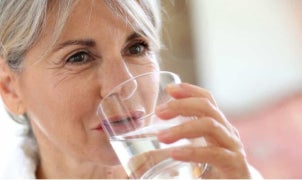 Women drinking water
