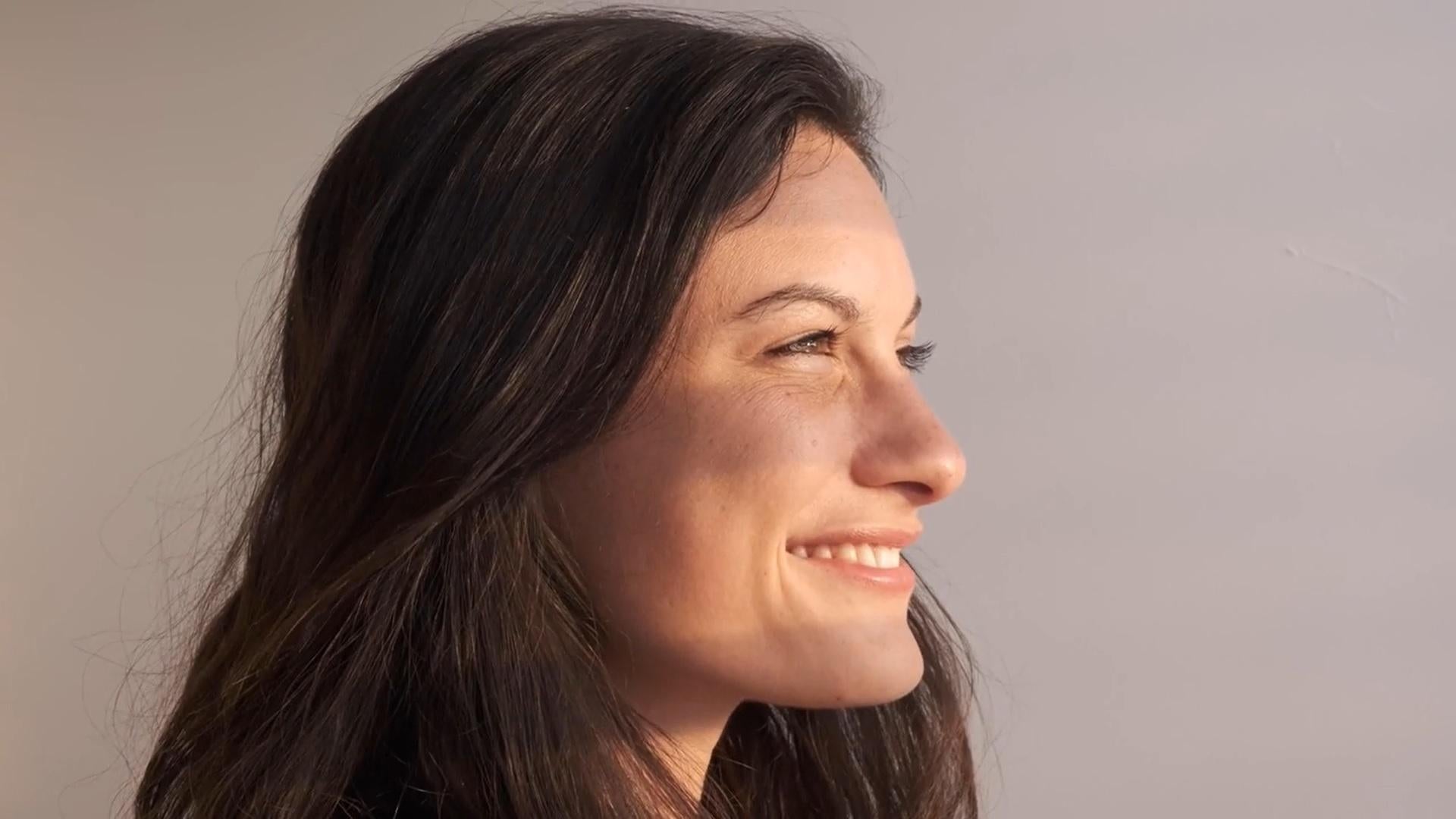 Woman smiling